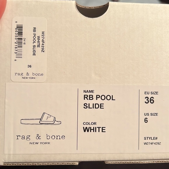 NWT rag & bone slides size 6 (36 EU) - Picture 6 of 6